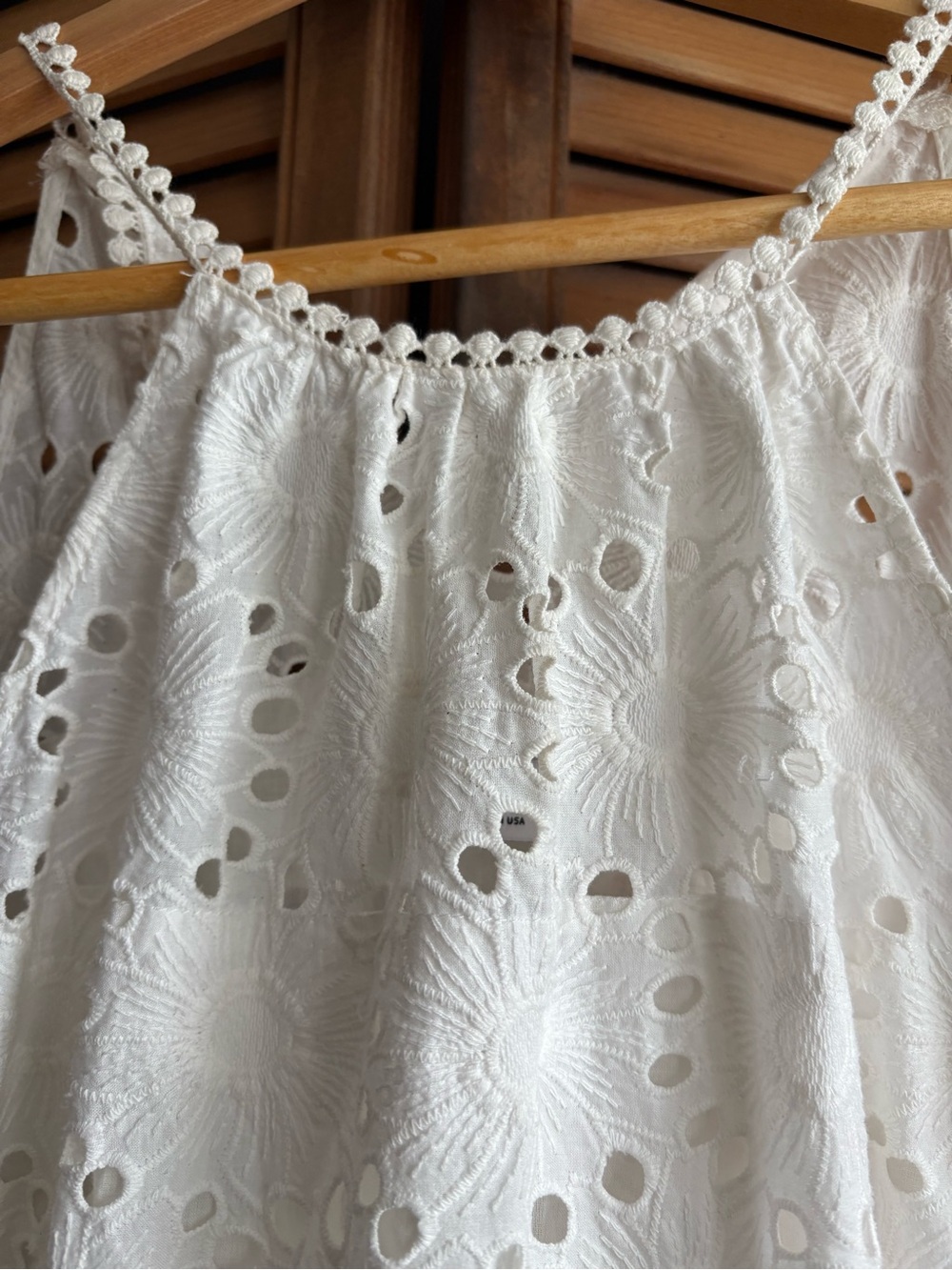 Bailey 44 Tranquille White Eyelet Lace Camisole